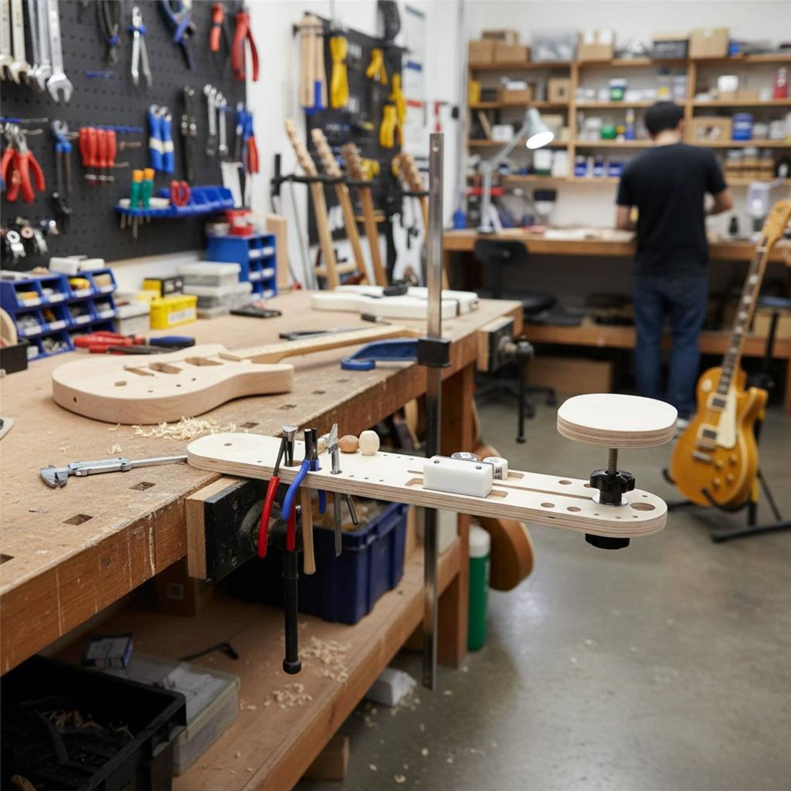Design Tools Workshop - Instrument Maintenance Table Extendable Design Guitar
