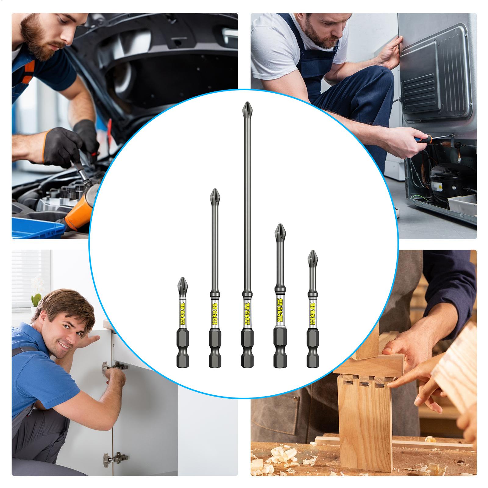 Drill Screwdriver Bit Set 5-Pi - đánh giá và giá Tools For Garage Workshop