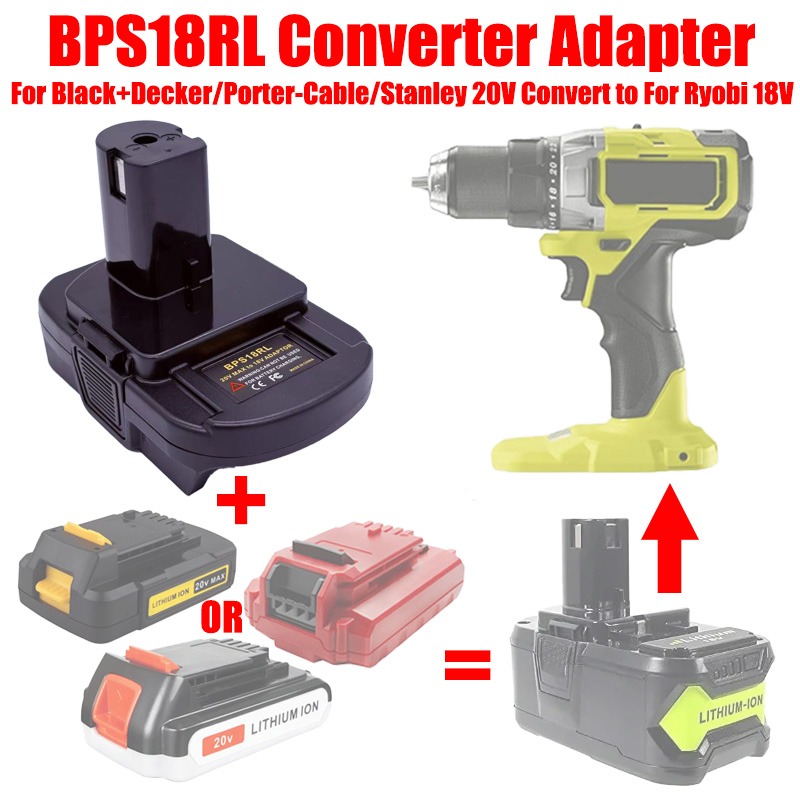 ALASICKA Battery Adapter BPS18 - đánh giá và giá Black+Decker Tool Cordless