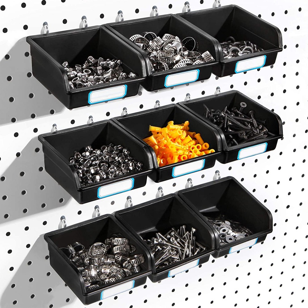 1/6 Sets Pegboard Bins with Ho - đánh giá và giá Workshop Tools Organizing
