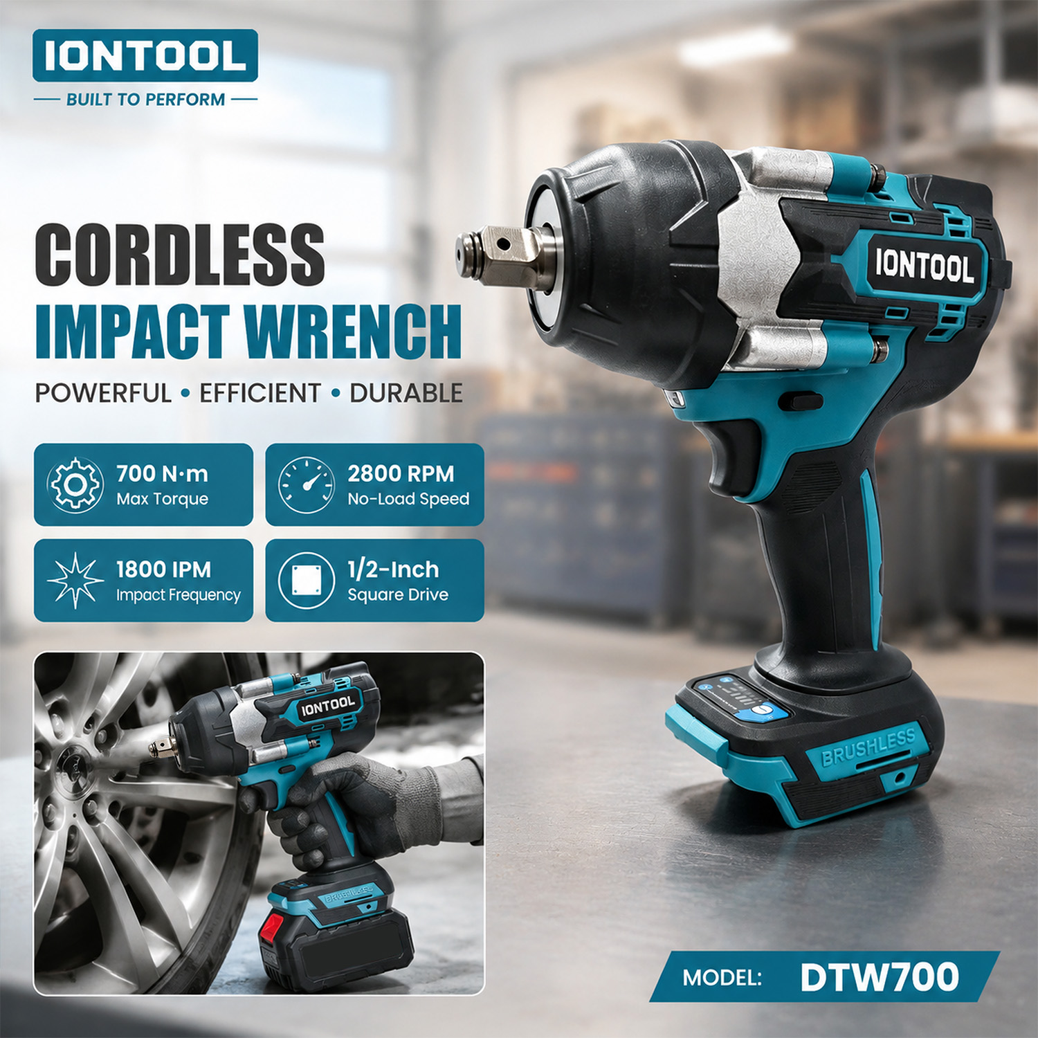 IONTOOL DTW700 Anti-slip Cordl - đánh giá và giá Workshop Tools In Engineering