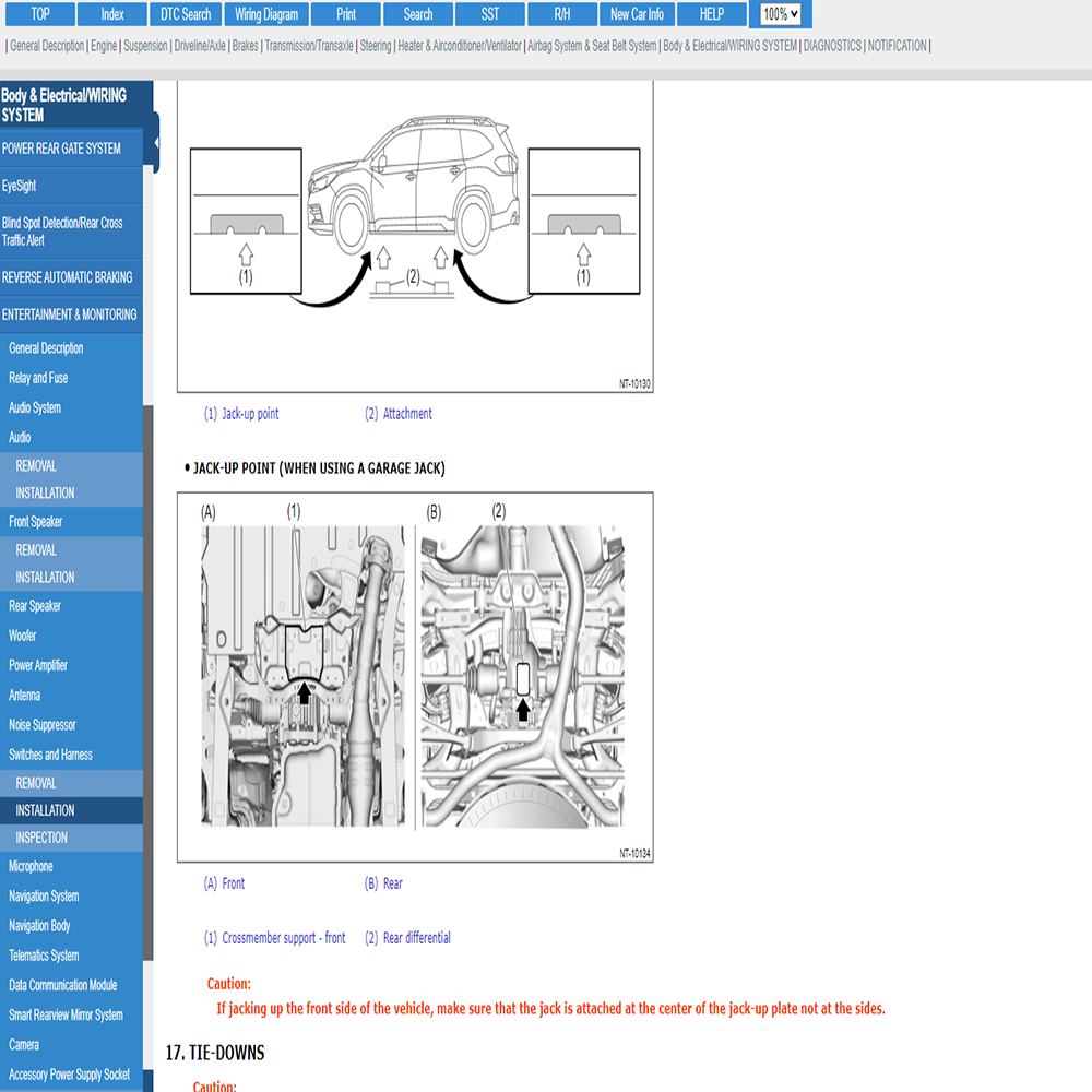 Online Account for Su-baru S-T - đánh giá và giá Workshop Tools Diagram