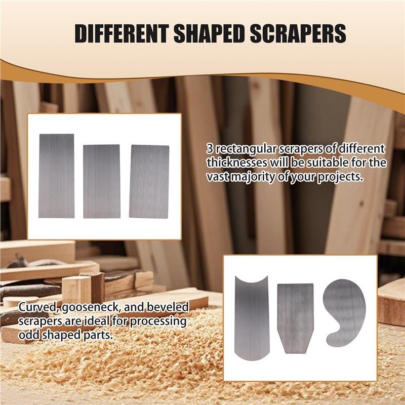 FAST-6 Pcs Cabinet Scraper Set - đánh giá và giá Card Scraper Cabinet
