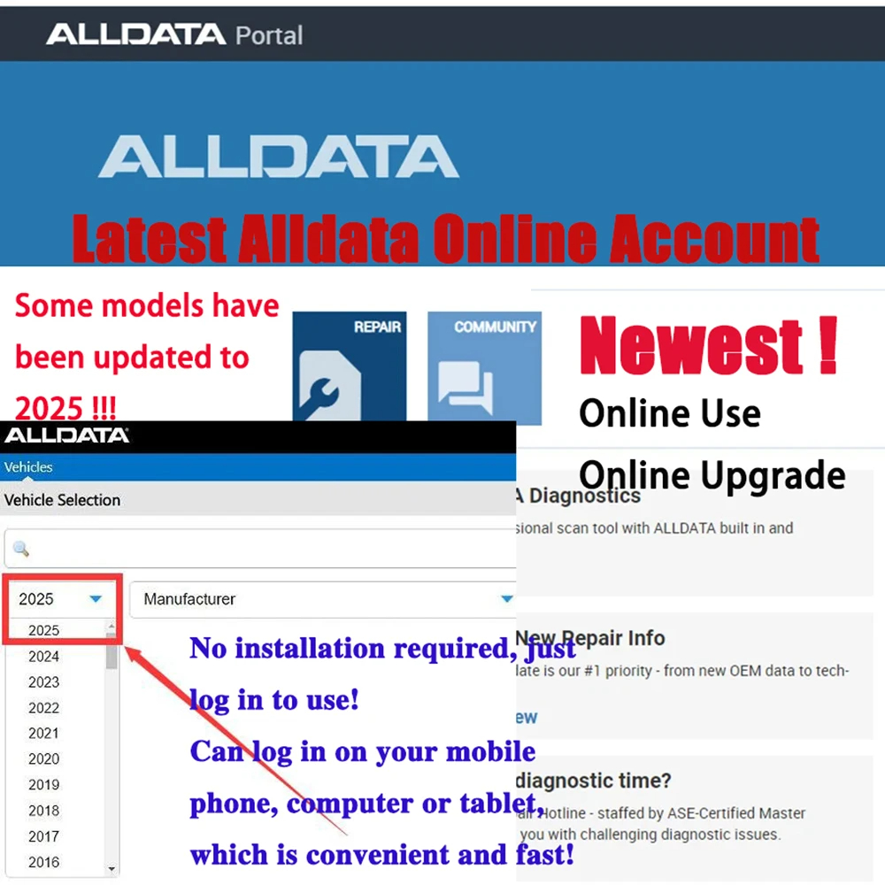 2027 Alldata CAR Data Newest O - đánh giá và giá Workshop Tools Diagram
