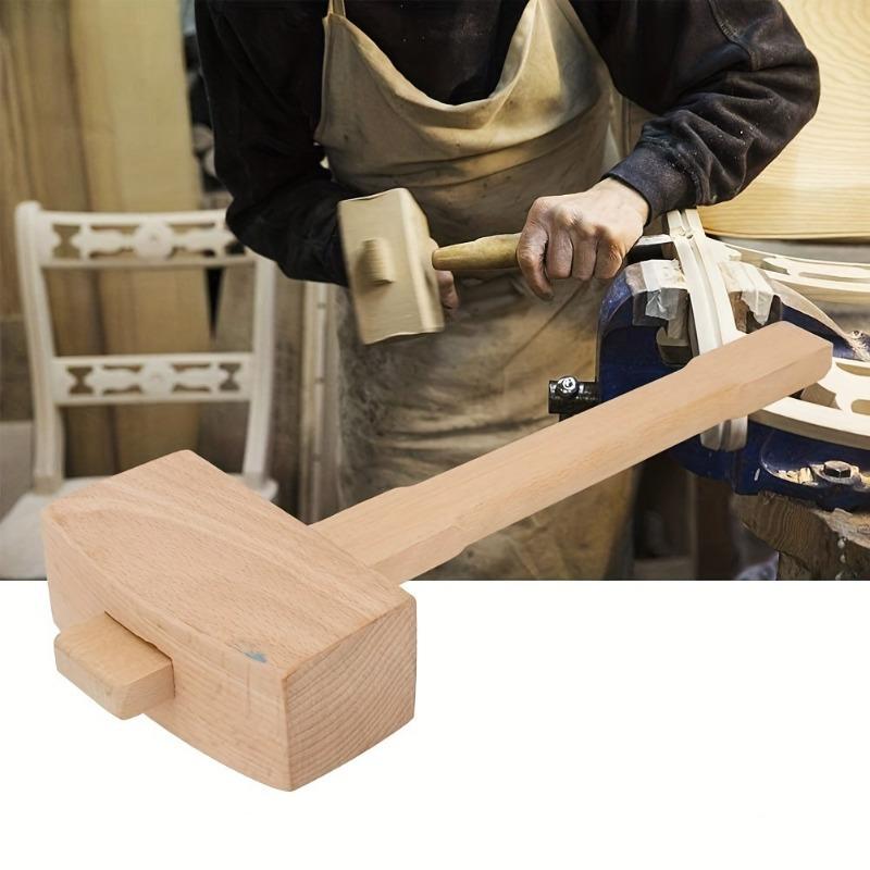 1Pc DIY Leather Beech Solid Wo - đánh giá và giá Mallet Wood Carving